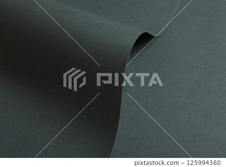 Paper texture with deep green tone, clean surface and folded wave finish, elegant forest green Paper texture with deep green tone, clean surface and folded wave finish, elegant forest green 125994380