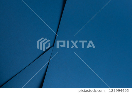Blue paper texture with vibrant ocean blue and cobalt blue tones, smooth surface with geometric 125994495