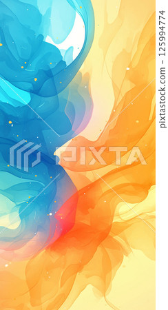 Abstract summer color background AI image Abstract summer color background AI image 125994774