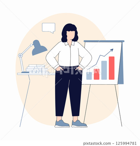 Businesswoman Presenting Growth Chart Businesswoman Presenting Growth Chart 125994781
