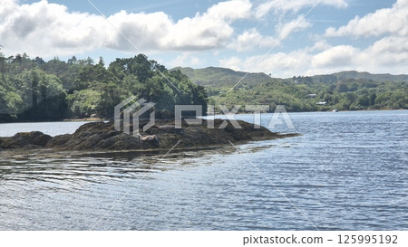 Highland Lake Under Cloudy Sky 125995192