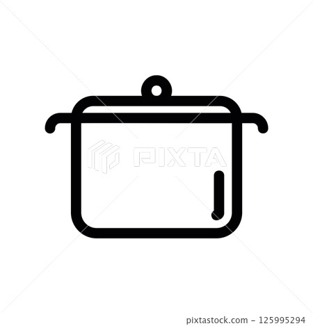 Alternate Outline Design of a Kitchen Cooking Pot with Closed Lid Alternate Outline Design of a Kitchen Cooking Pot with Closed Lid 125995294