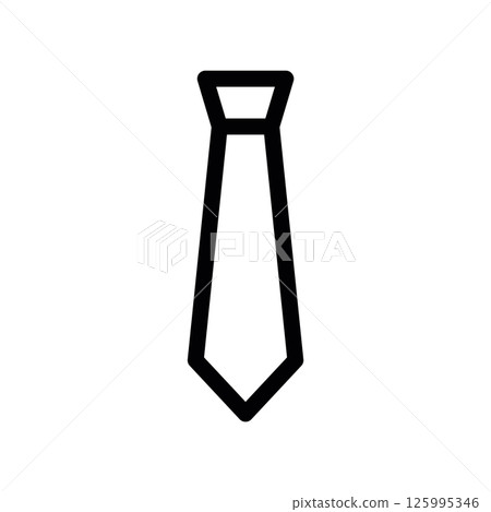 Graphic Icon Representing a Formal Necktie Outline 125995346