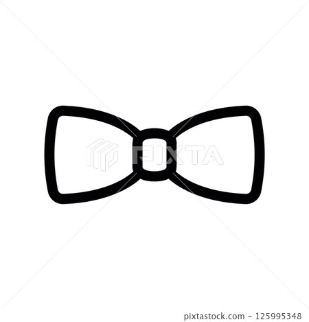 Minimalist Graphic Icon Representing Formal Menswear Bowtie Minimalist Graphic Icon Representing Formal Menswear Bowtie 125995348