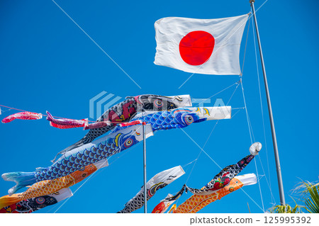 [#日本] 日本國旗與鯉魚旗 125995392