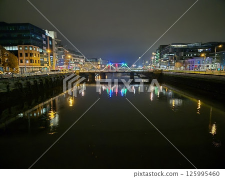 Cityscape with Building and Bridge Over Lake During Daytime Cityscape with Building and Bridge Over Lake During Daytime 125995460