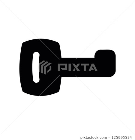 Basic Key Outline Graphic for Unlocking Mechanisms or Secure Entry Points Basic Key Outline Graphic for Unlocking Mechanisms or Secure Entry Points 125995554