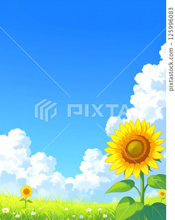 向日葵和藍天 向日葵和藍天 125996083