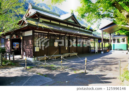 The gateway to the sacred land "Mount Kurama"... Kurama Station 125996146