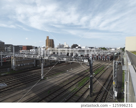 Towards the hangar at Magome Vehicle Inspection and Repair Center, Tokyo Metropolitan Bureau of Transportation 125996231