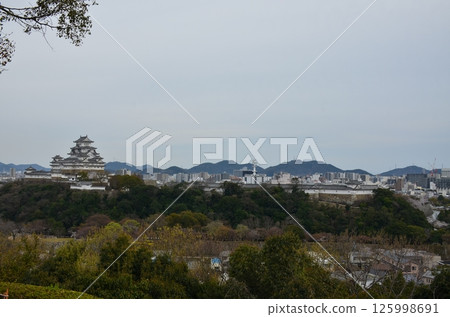 Himeji Castle seen from Otokoyama 125998691