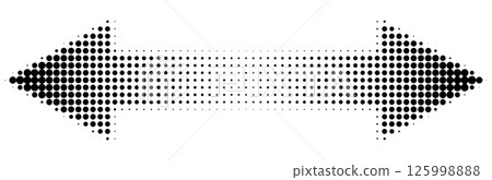 Round halftone double arrow Round halftone double arrow 125998888