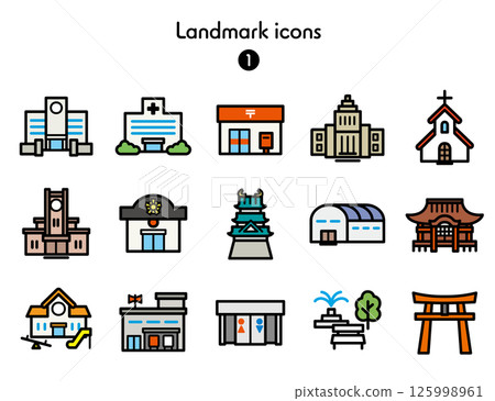 Simple Icon Collection Map 1 125998961