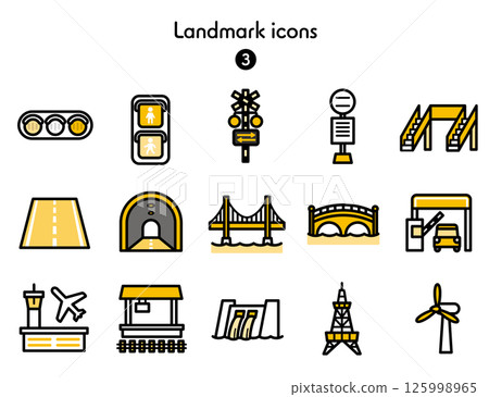 Simple Icon Collection Map 3 Simple Icon Collection Map 3 125998965