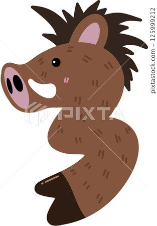 boar, alphabet, wild boar 125999212