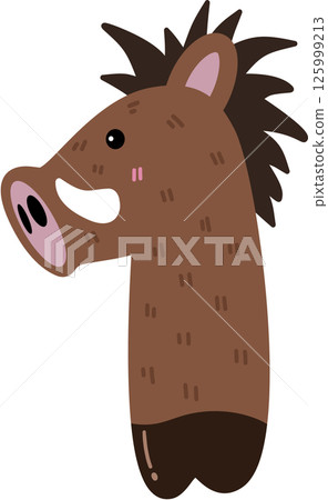 boar, alphabet, wild boar 125999213