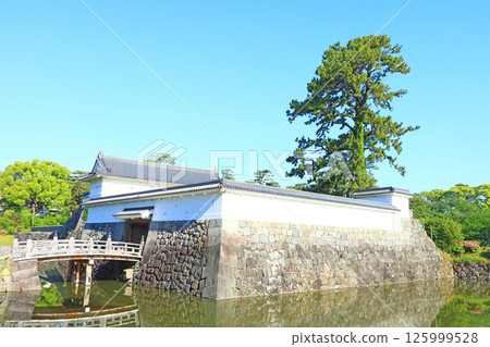 Scenery of the Odawara Castle copper gate, square-shaped inner partition gate, Odawara City, Kanagawa Prefecture 125999528