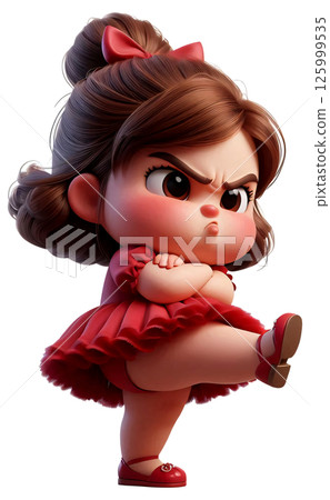 3D Girls Cartoon, Cute girl Cartoon, Cute teenage girl 125999535