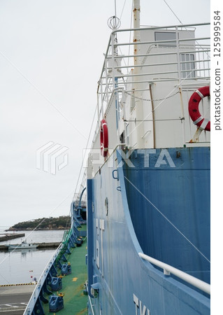 Whaling ship on display 125999584