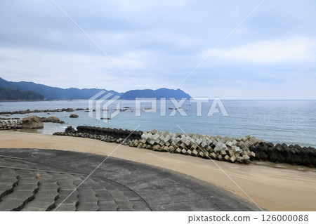 Scenery with DMV @ Shibushi Beach, Tokushima Prefecture Scenery with DMV @ Shibushi Beach, Tokushima Prefecture 126000088