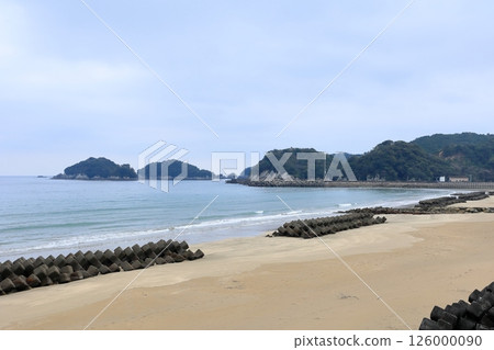 Scenery with DMV @ Shibushi Beach, Tokushima Prefecture 126000090