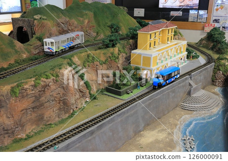 Scenery with a DMV @ Shishikui Onsen Roadside Station, Tokushima Prefecture 126000091