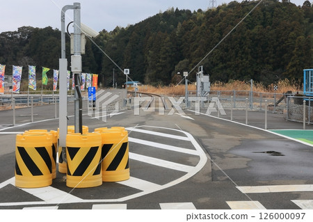 Scenery with DMV at Awa-Kainan Station, Tokushima Prefecture 126000097