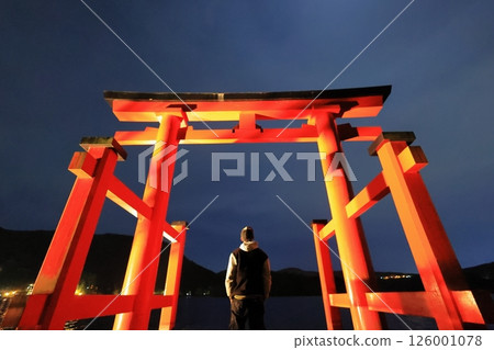 A landscape with torii A landscape with torii 126001078