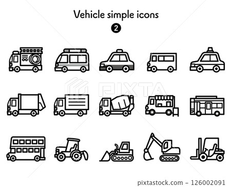 Simple Icon Collection Vehicles 2 126002091
