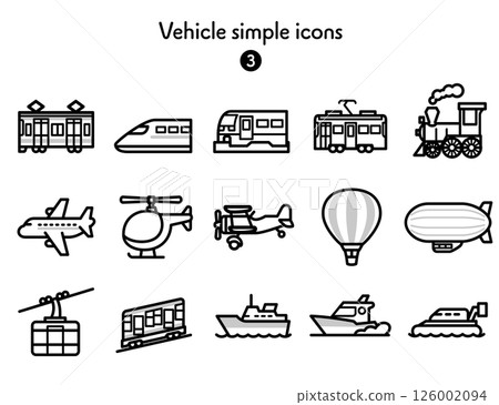 Simple Icon Collection Vehicles 3 126002094