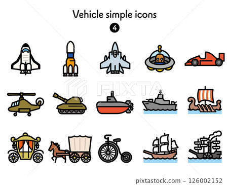 Simple Icon Collection Vehicles 4 126002152