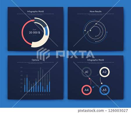Vector graphics infographics with mobile phone. Template for creating mobile applications, workflow layout, diagram, banner, web design, business reports 126003027