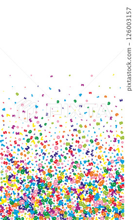 Flying latin letters. Colorful childish scattered charachters of English alphabet. Foreign languages study concept. Back to school banner . Flying latin letters. Colorful childish scattered charachters of English alphabet. Foreign languages study concept. Back to school banner . 126003157