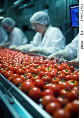 Fresh tomato quality control in modern food processing facility 126003793