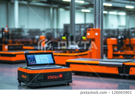 Advanced automated robotics in modern warehouse technology and logistics management 126003901