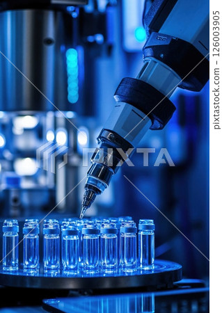 Advanced robotic precision in laboratory automation for innovative scientific research and high-tech pharmaceutical analysis Advanced robotic precision in laboratory automation for innovative scientific research and high-tech pharmaceutical analysis 126003905