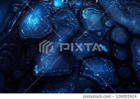 Celestial blue agate pattern for interior design and fashion trends 126003924