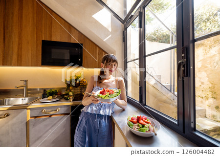 Sunlit Kitchen Prep 126004482