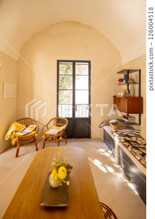 Peaceful Reading Nook in Southern Italian Apartment Peaceful Reading Nook in Southern Italian Apartment 126004518