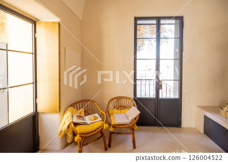 Peaceful Reading Nook in Southern Italian Apartment Peaceful Reading Nook in Southern Italian Apartment 126004522