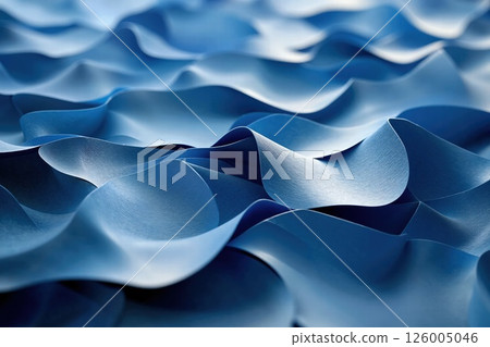 Abstract ocean waves in blue tones - modern fluid texture background for creative design and decor Abstract ocean waves in blue tones - modern fluid texture background for creative design and decor 126005046