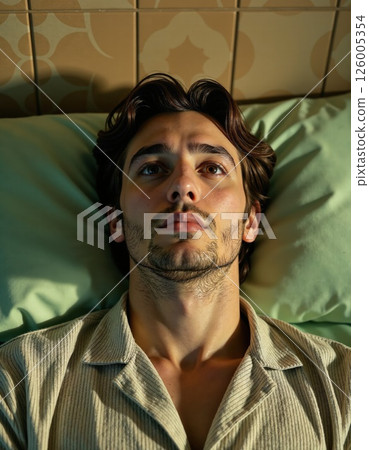 Pensive reflection at home - retro style portrait with warm nostalgic atmosphere Pensive reflection at home - retro style portrait with warm nostalgic atmosphere 126005354