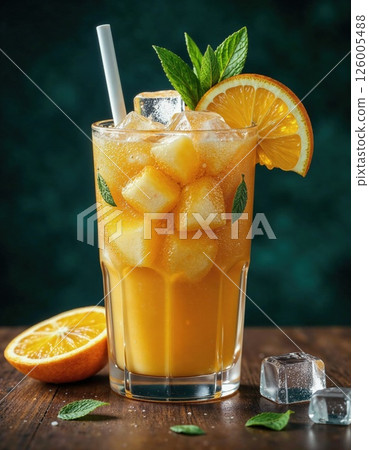 Refreshing citrus iced tea with mint and lemon slices for summer beverage inspiration Refreshing citrus iced tea with mint and lemon slices for summer beverage inspiration 126005488