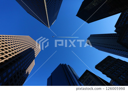 flying plane as air transportation travel 126005998