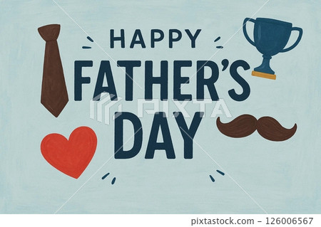 Father's Day Hug  AI Generated Illustration 126006567