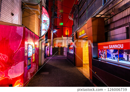 Love hotel area in Uguisudani, Tokyo 126006739