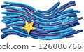 blue abstract plasticine wave background 126006766