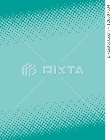 Blue-green dot pattern that changes size from large to small 126007034