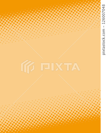 Orange dot pattern that changes size from large to small 126007048