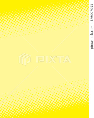 Yellow dot pattern that changes size from large to small 126007053